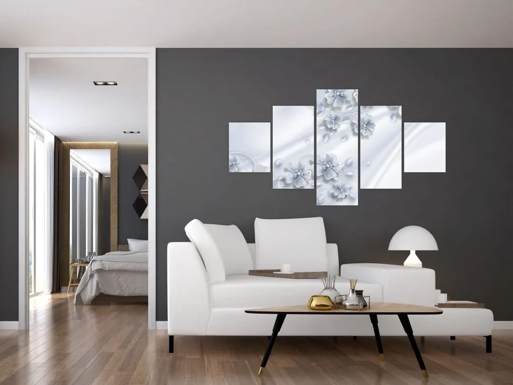 Obraz - kwiatowy wzór (125x70 cm)