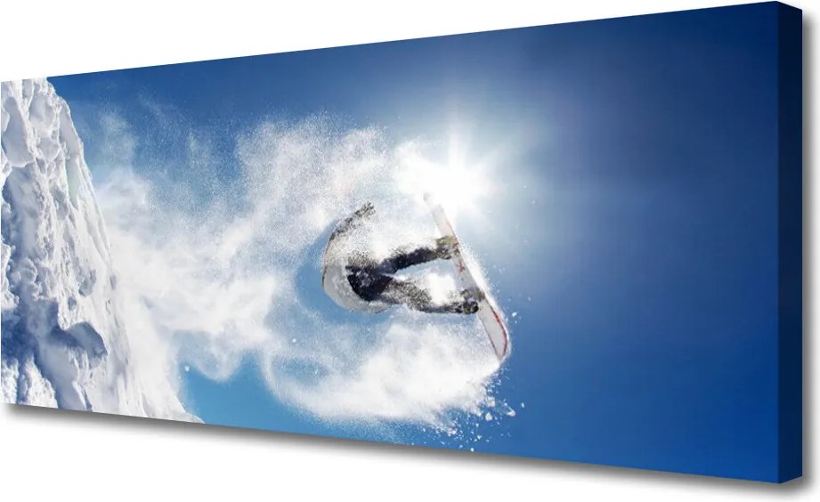 Fotoobraz na płótnie Zimowe Szaleństwo na Stoku