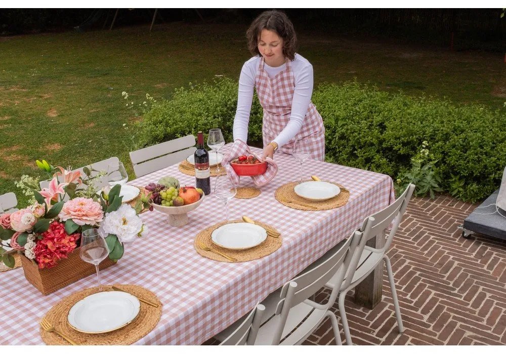 Bawełniane rękawice kuchenne zestaw 2 szt. Gingham – Tiseco Home Studio