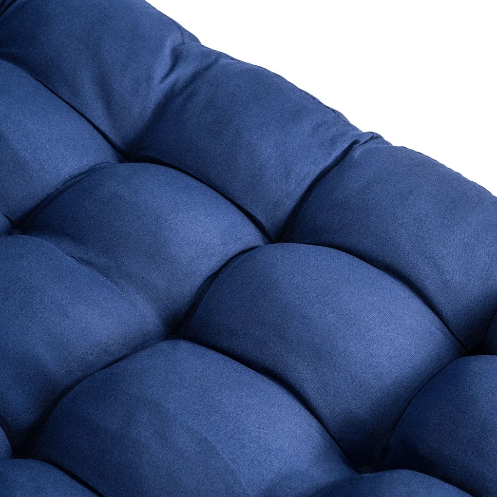 Leżak Ogrodowy SATURN 190x73 cm Granatowy