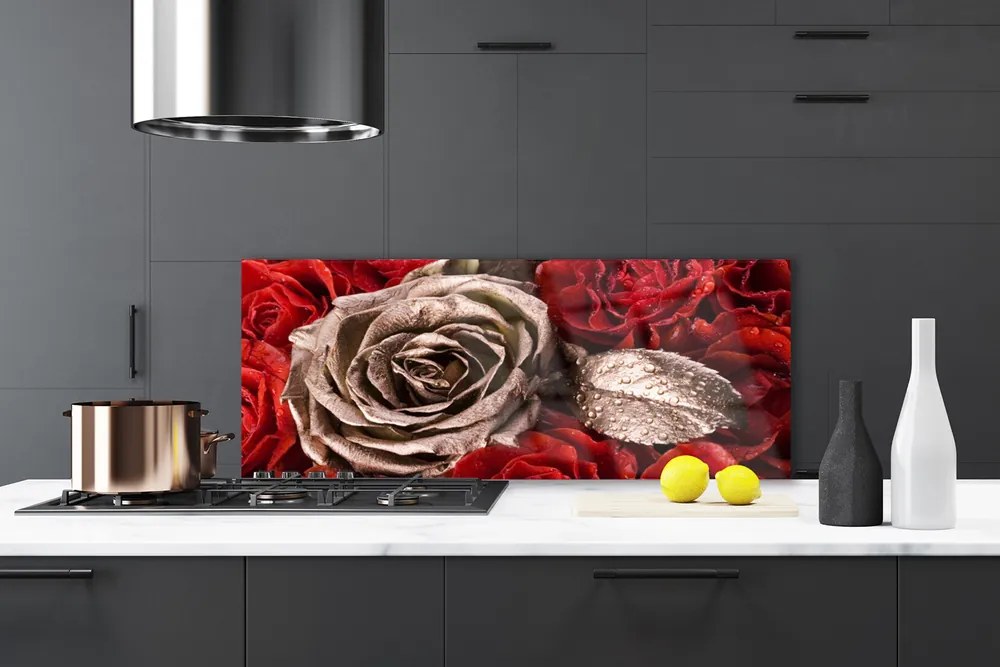 Panel Kuchenny Romantyczny Bukiet Róż