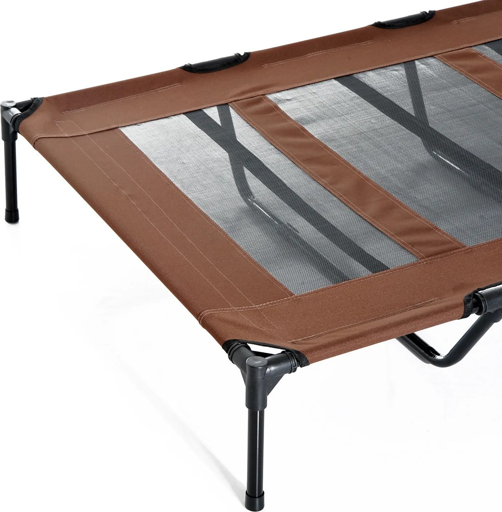 PawHut Sofa dla psa Łóżko dla zwierząt 122x92x23cm Legowisko dla psa Kolor kawowy i czarny | Aosom PL