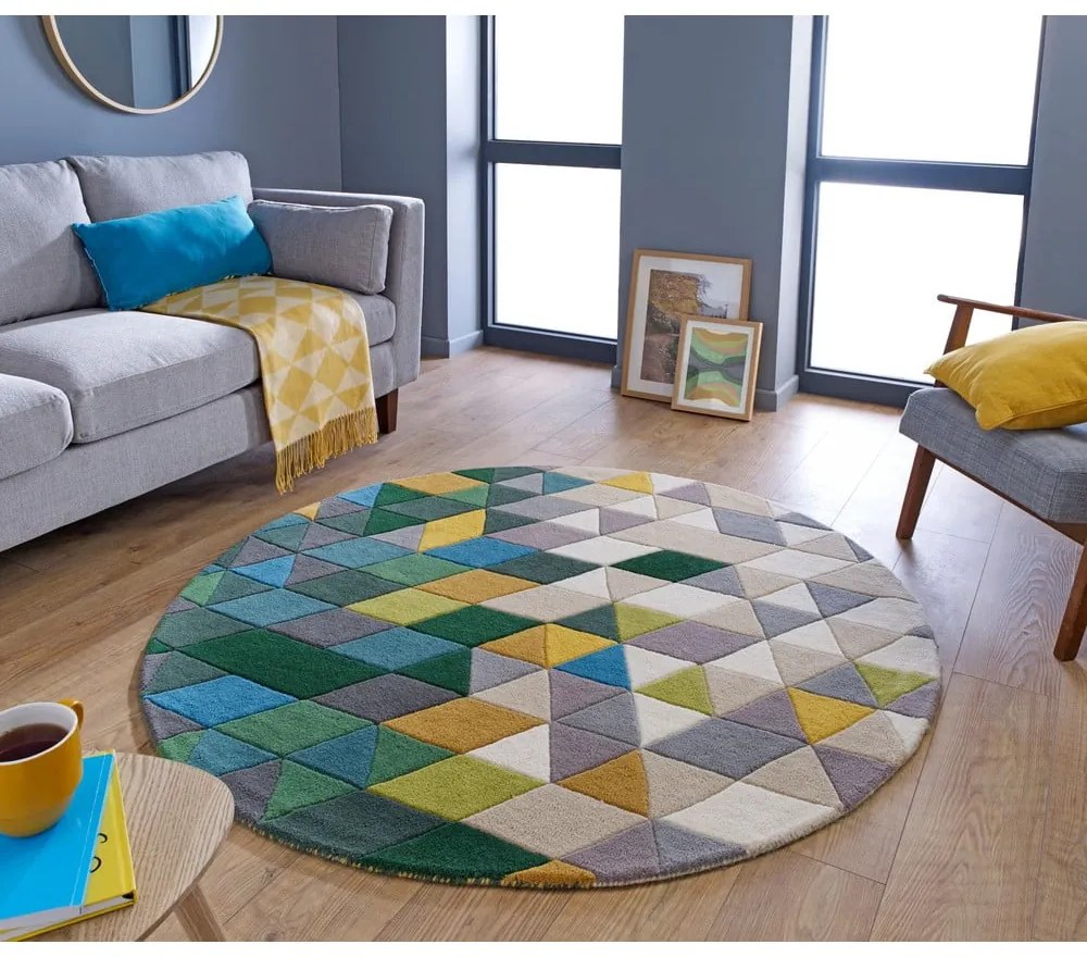 Wełniany dywan Flair Rugs Prism, ⌀ 160 cm