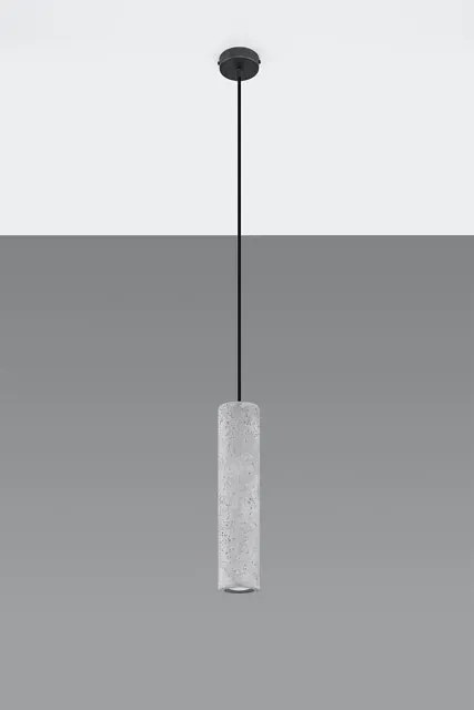Betonowa lampa wisząca tuba - 3X EX571 N4-E47