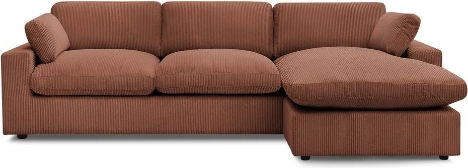 Pomarańczowy sztruksowy narożnik Belair – Bobochic Paris