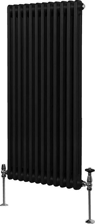 Tradycyjny grzejnik 2-kolumnowy - 1500 x 562 mm - czarny