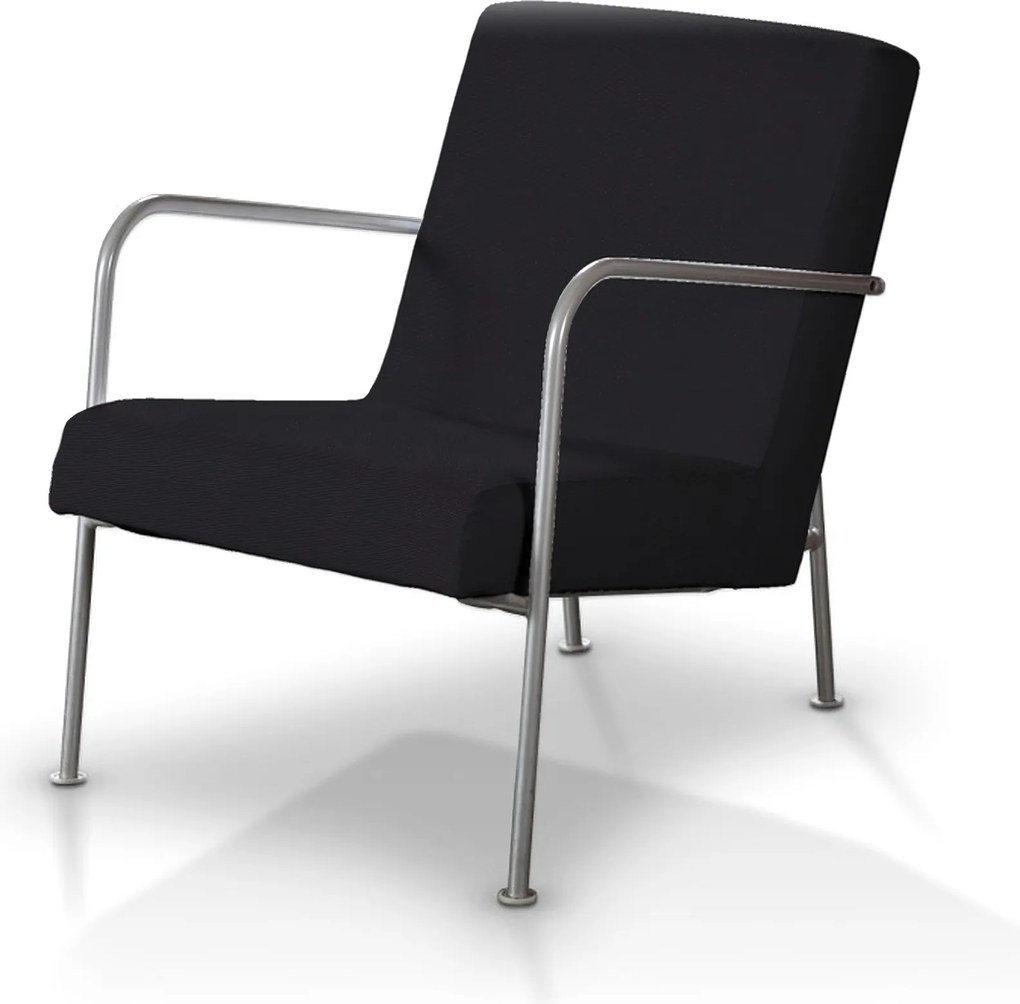 Pokrowiec na fotel Ikea PS kolor czarny tkanina strukturalna