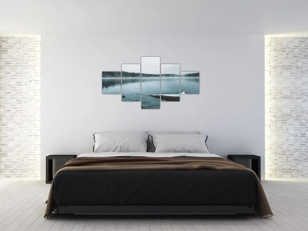 Obraz - lodowe nordyckie jezioro (125x70 cm)