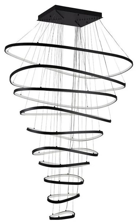 LED Żyrandol ściemnialny na lince LED/370W/230V 3000-6500K + zdalne sterowanie