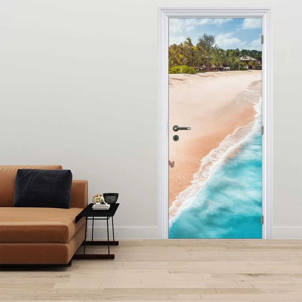 Fototapeta na drzwi - Bieg po plaży (95x205cm)