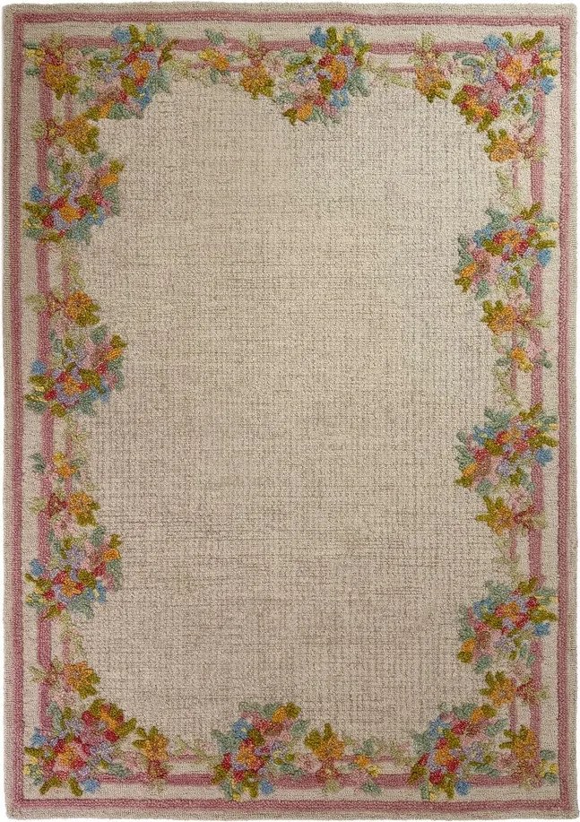 Wełniany dywan tkany ręcznie 140x200 cm Elise Floral – Flair Rugs