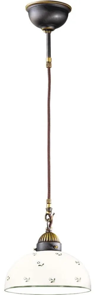 Kolarz 731.30.20 - Żyrandol na lince NONNA 1xE27/75W/230V śr. 20 cm zielony