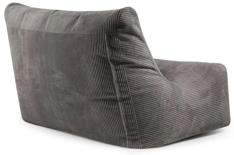 Czarny sztruksowy worek do siedzenia Sofa Seat Lounge – SLOWDOWN