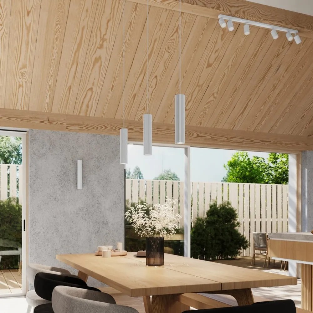 Biała lampa punktowa 6,5x117 cm Gleam – Sollux