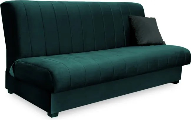 Sofa z Funkcją Spania SIGMA Rozkładana Wersalka Dwuosobowa Zielona Nowoczesna do Salonu