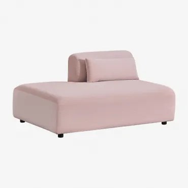 Lewy Moduł Szezlonga Do Modułowej Sofy Fogler Sztruksu Wino Różowe - Sklum