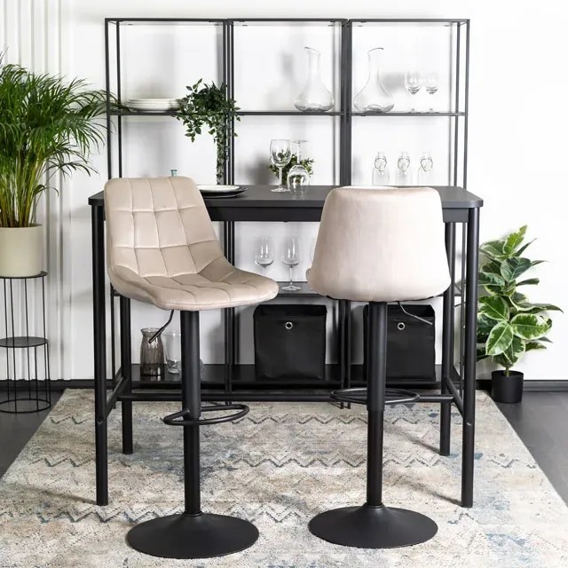 Beżowy tapicerowany hoker obrotowy Z5-S91