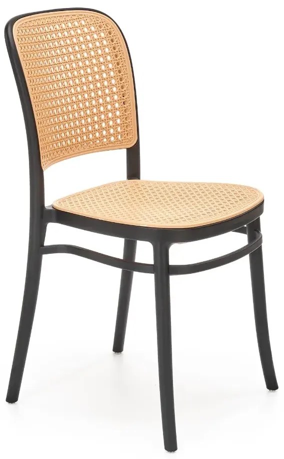 Krzesło K-483 naturalne/czarne HALMAR