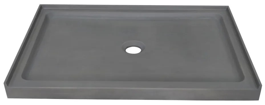 Brodzik prysznicowy betonowy – dł. 121,5 x szer. 81,5 x wys. 9,5 cm – RIAZOS