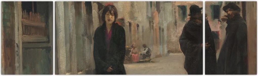 Obraz - John Singer Sargent, Street in Venice, reprodukcje (170x50 cm)