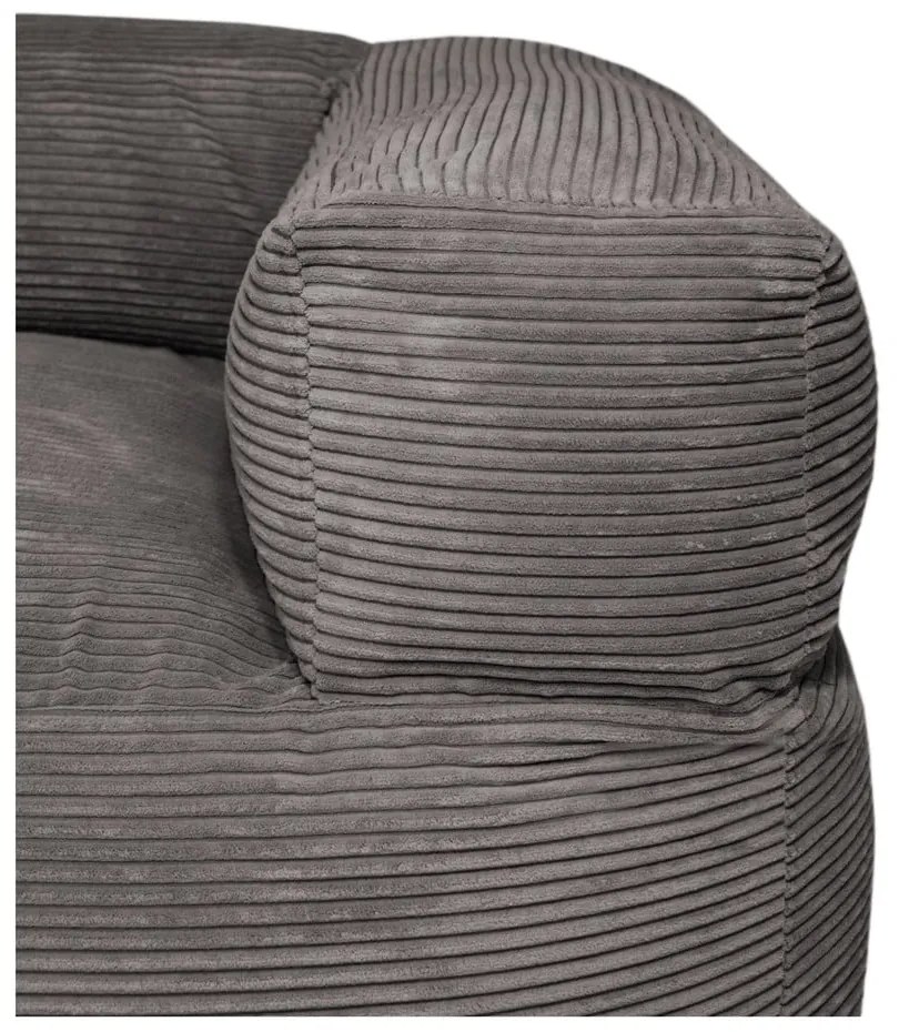 Musztardowy sztruksowy worek do siedzenia Sofa MooG – SLOWDOWN