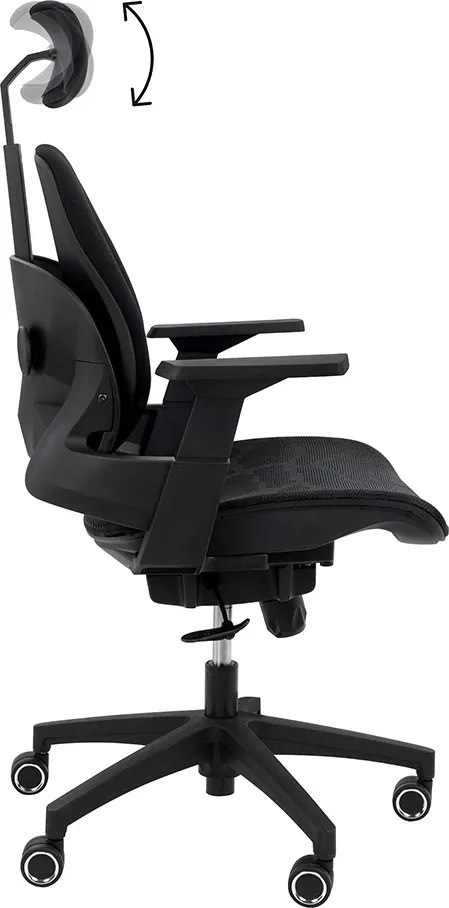 Ergonomiczne krzesło biurowe z regulacjami Ventiler