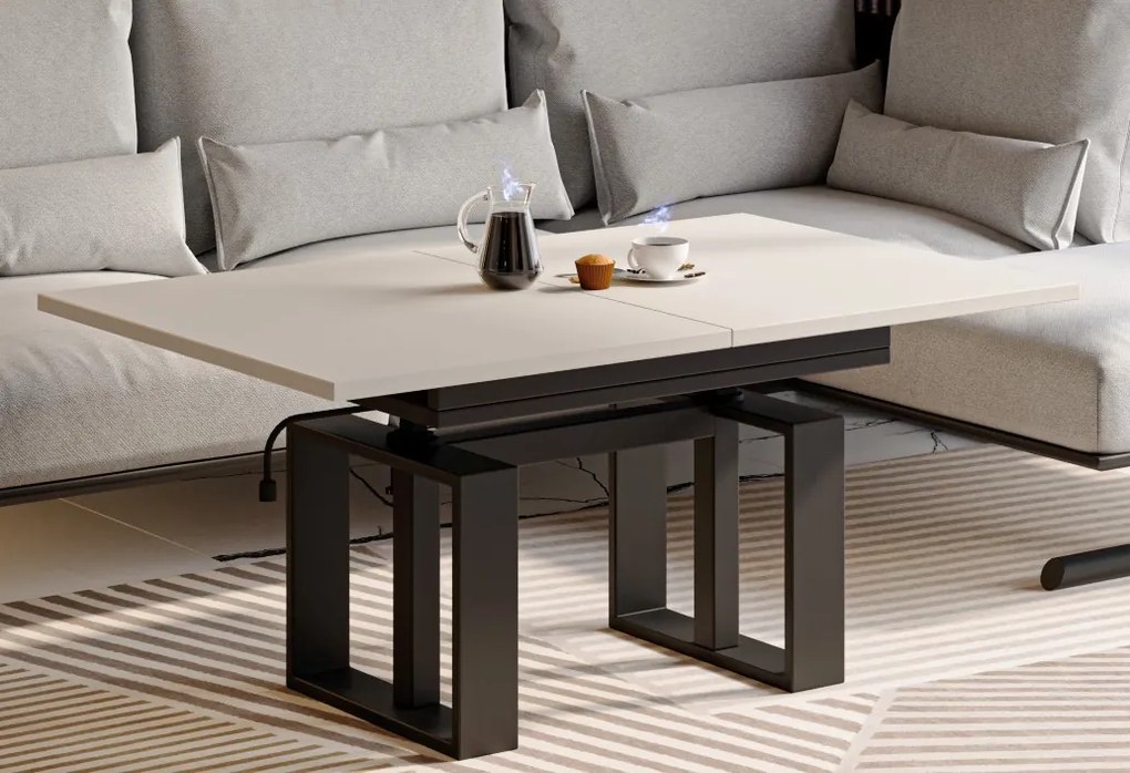 Ławostół z podnoszonym i rozkładanym blatem Empoli kaszmir