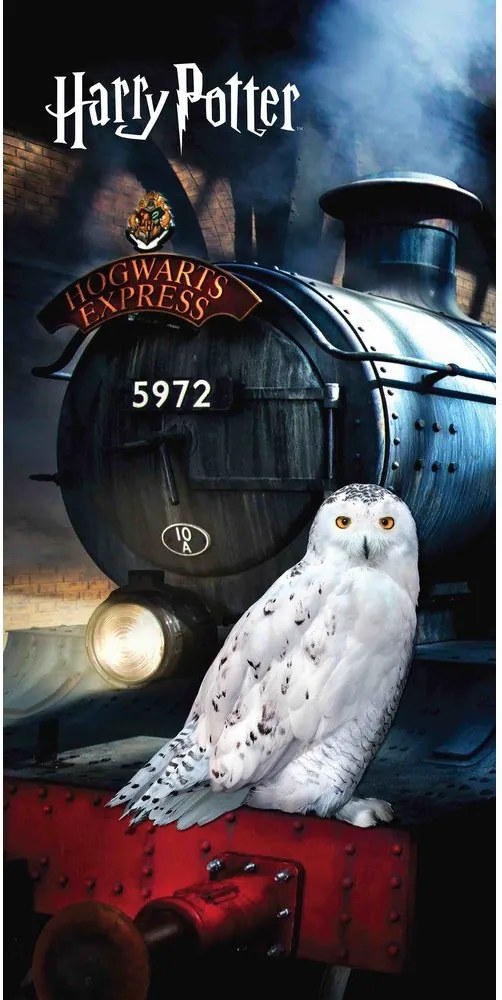 Bawełniany ręcznik dziecięcy 70x140 cm Harry Potter "Hedwig" – Jerry Fabrics