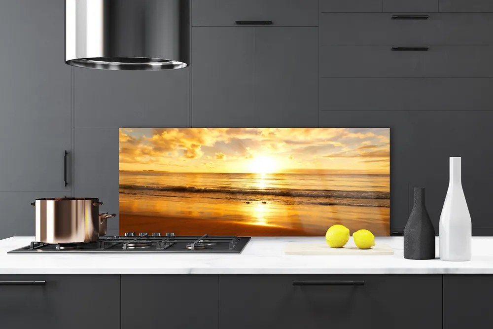 Panel Kuchenny Odblaski Słońca na Falach