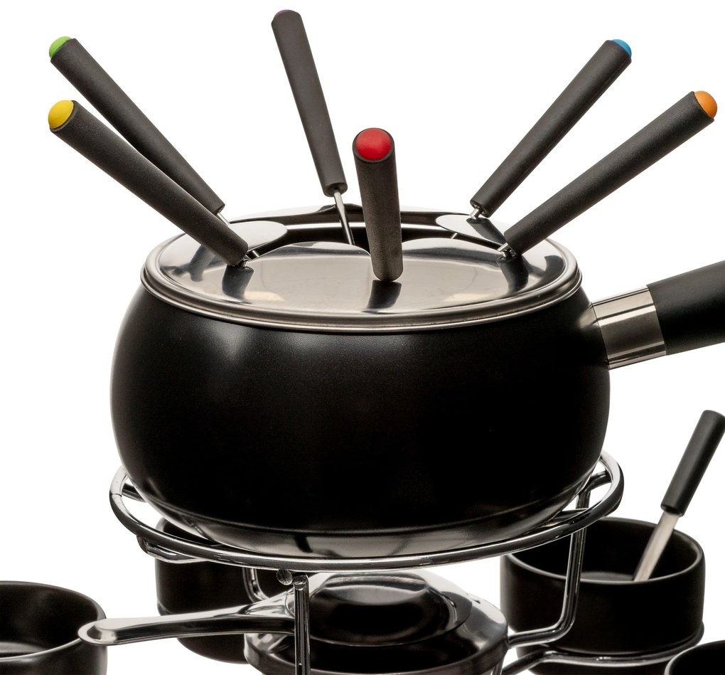Zestaw do fondue obrotowy na 6 osób, ceramiczny