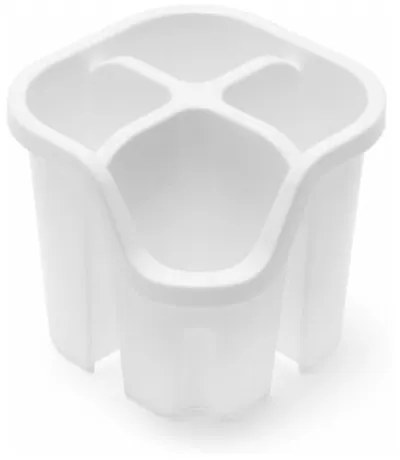 Biały plastikowy ociekacz na sztućce 14x14 cm Signature – Addis