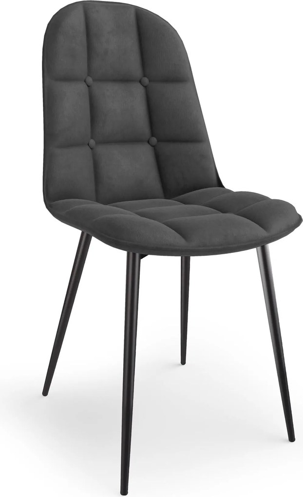 Krzesło do jadalni z pikowanym zdobieniem K417