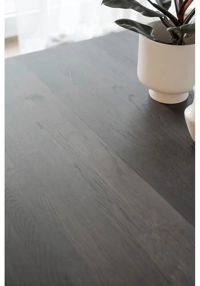 Okrągły rozkładany stół z litego drewna dębowego ø 120 cm Filippa – Rowico