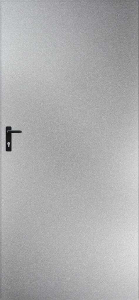 Drzwi blaszane 90, prawa, ocynkowana