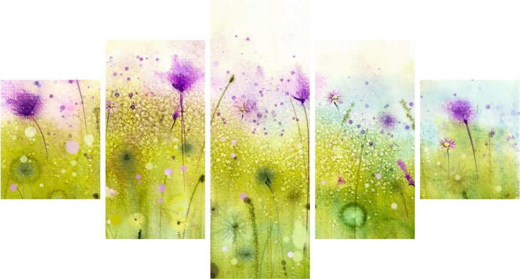 Obraz - Kwiaty polne (125x70 cm)