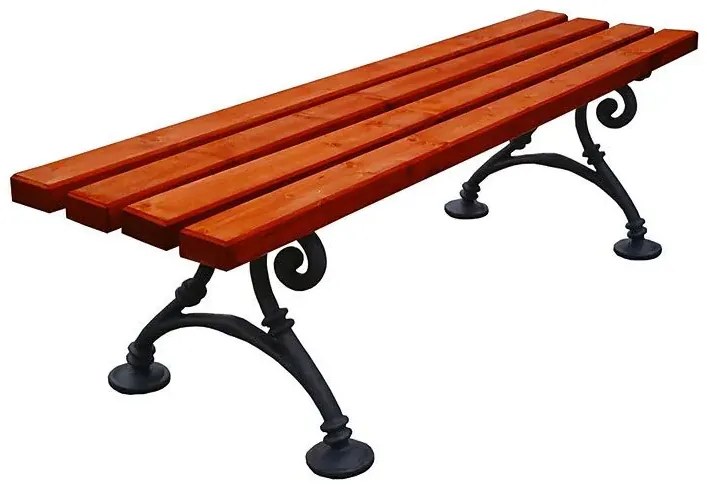 Ławka parkowa Bicaro 3X bez oparcia 180cm - 7 kolorów