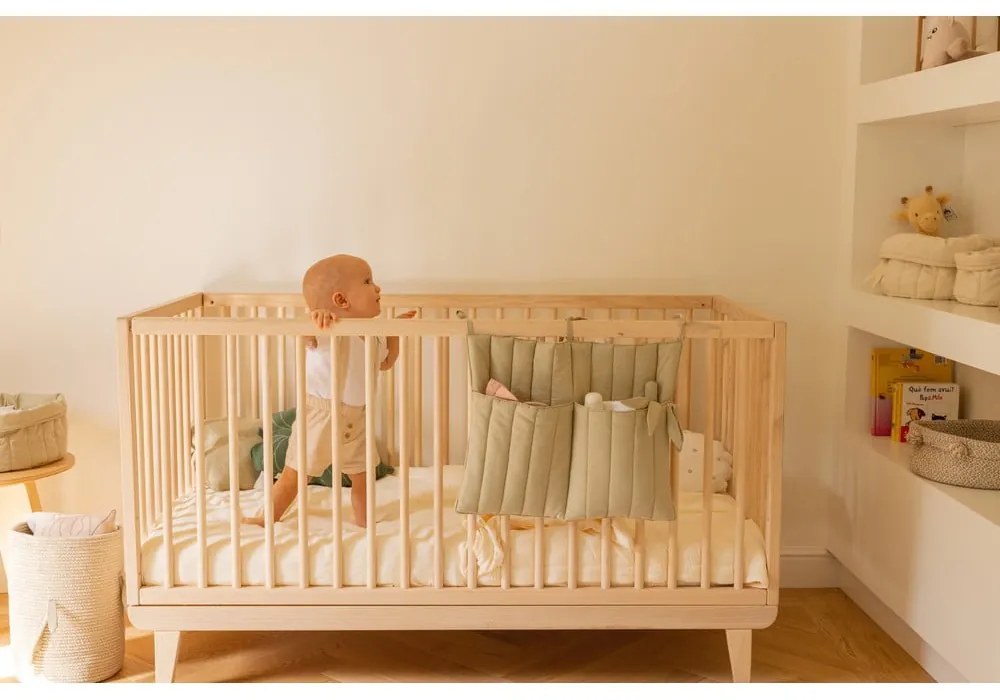 Organizer kieszonkowy na łóżeczko 40 cm Benjamin Olive – Lorena Canals
