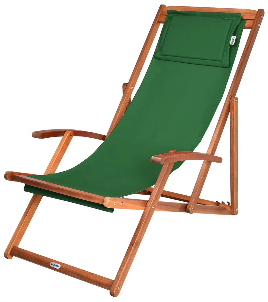 Leżak ogrodowy SIENA, 60x94cm, zielona Casaria