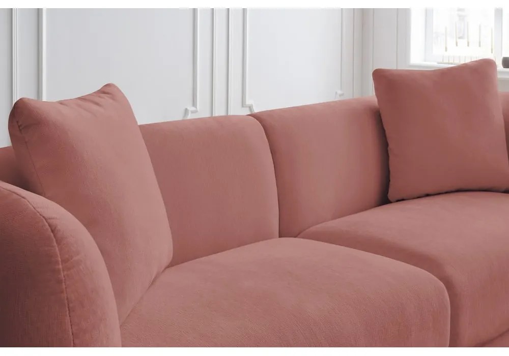 Różowa sofa 230 cm Bourbon – Bobochic Paris