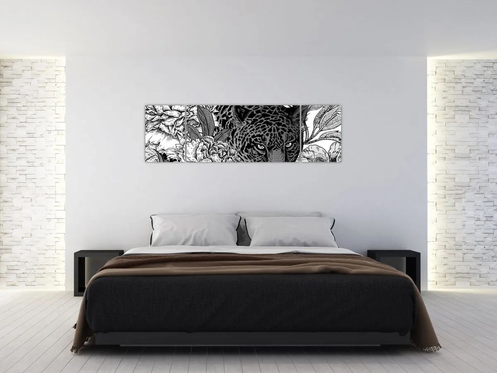 Obraz - Egzotyczny ogród (170x50 cm)