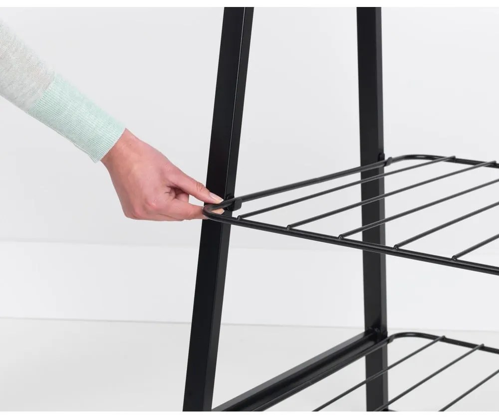 Czarny stalowy stojak na ubrania Linn – Brabantia
