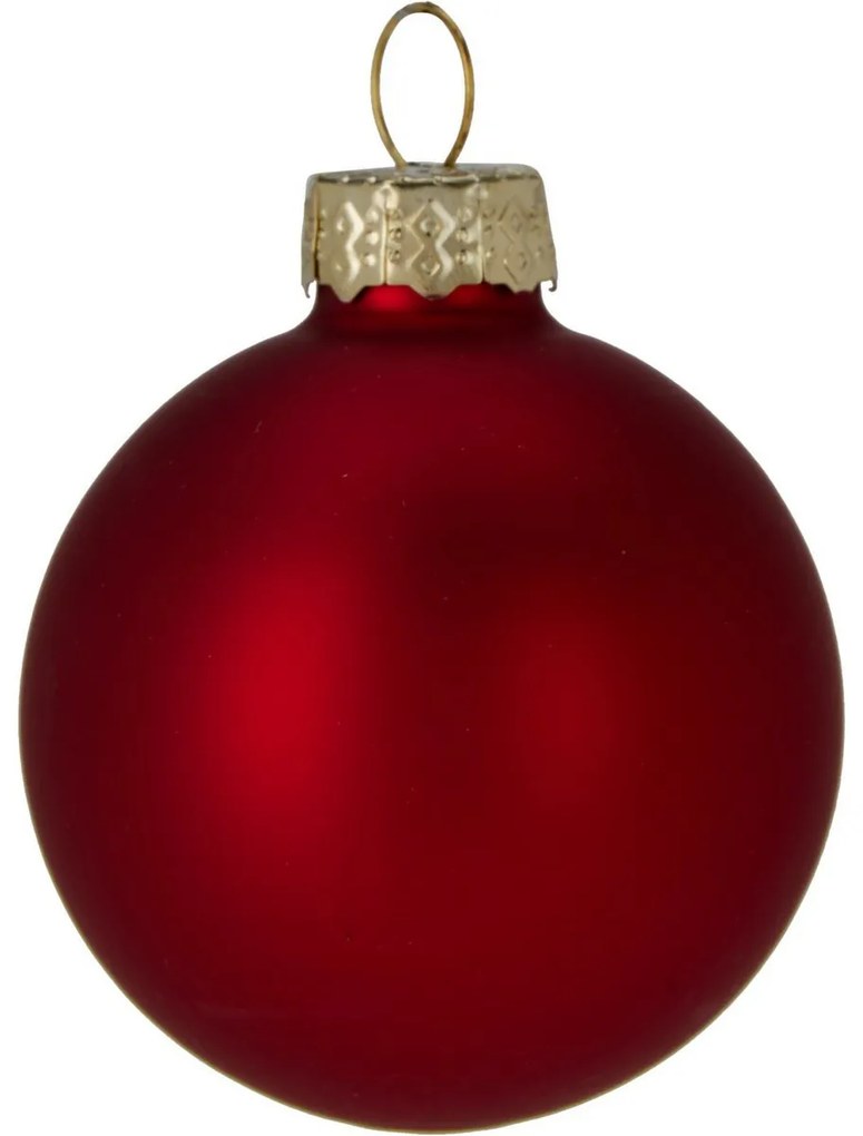 Zestaw 16 szt. ozdób choinkowych Crystal Harmony, czerwony, śr. 3,5 cm, szkło, śred. 3,5 cm