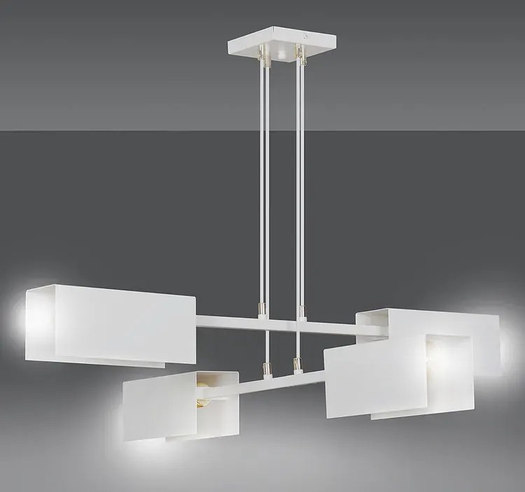 Biała nowoczesna loftowa lampa wisząca - D019 R8-E61