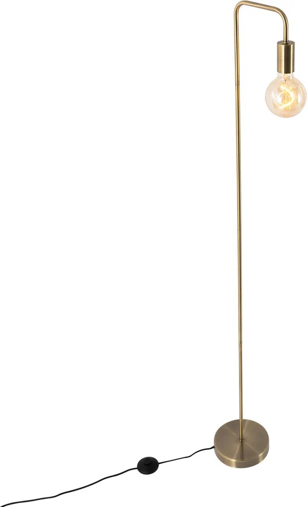 Nowoczesna lampa podłogowa brązowa - Facil