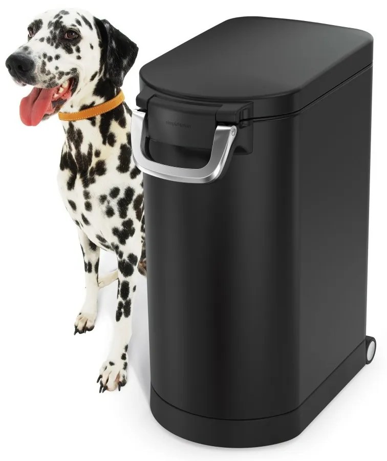 Simplehuman Pojemnik na suchą karmę z zabezpieczeniem 30 l, czarny matowy, 30 l