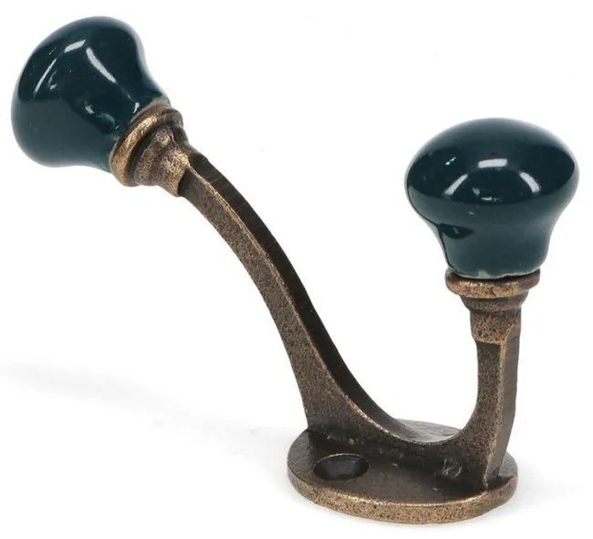 Ciemnoniebieski metalowy wieszak ścienny 3 cm – Rex London