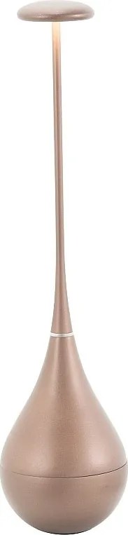 Zafferano Dondolina – Lampa stołowa LED IP65 z akumulatorem, bezprzewodowa, z dotykowym ściemniaczem – włoski design, kolor brązowy