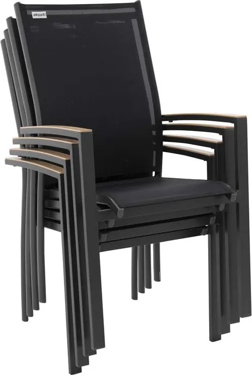 Doppler EXPERT WOOD ogrodowy zestaw mebli 4+1 antracyt