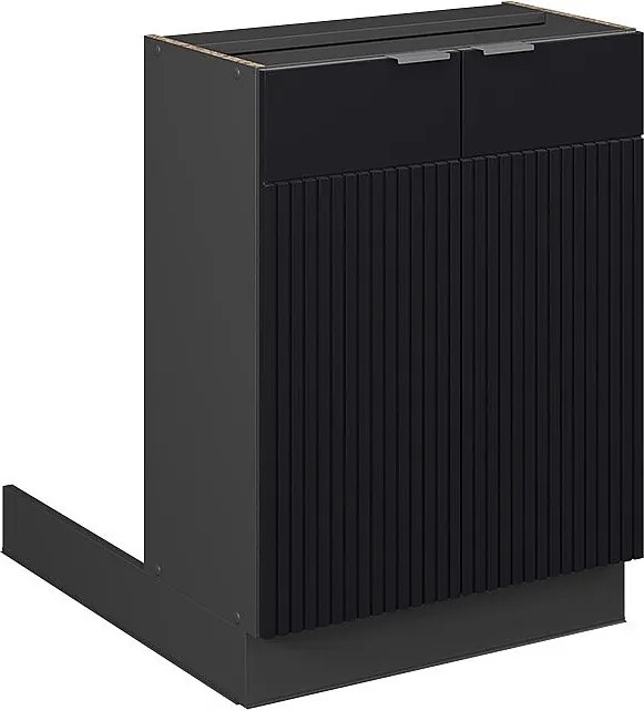 Wyspa kuchenna czarne paski 60x70x82 fame-line