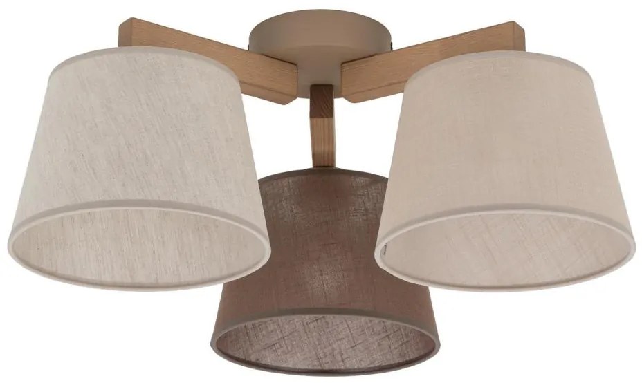 Brilagi - Przysufitowy żyrandol LATTE SABIA 3xE27/15W/230V sosna/mix